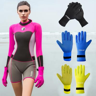 1Pair 3MM Non-Slip Cold-Resistant Scratch Resistant Diving Gloves Outdoor Fishing Equipment