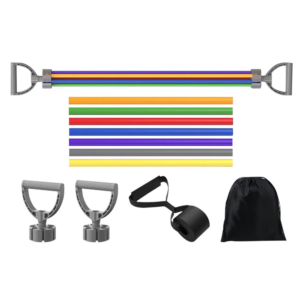 

Fitness Bands Door Strap for Resistance yoga Bands Exercises Portable 7 Tube Gym Equipment Adjustable Multifunction Tension Rope