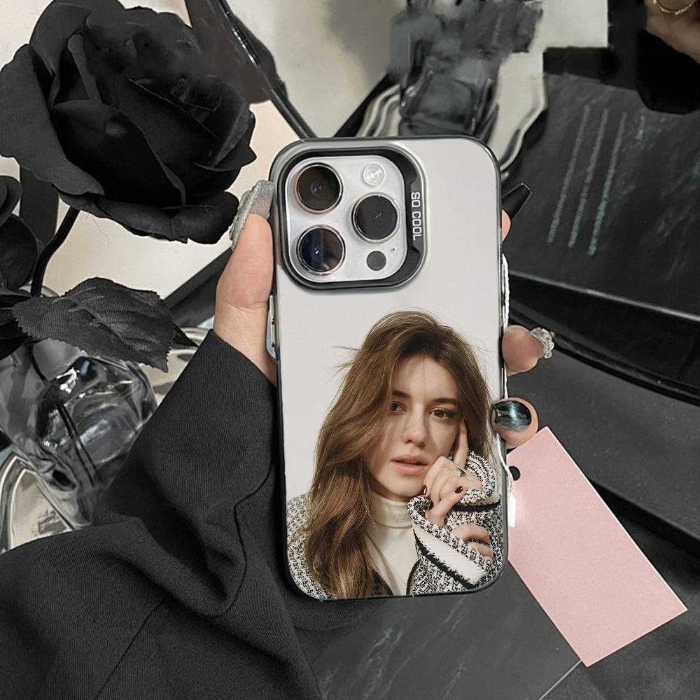 Emily B-Bader Phone Case For iPhone 16,15,14,13,12,17,Pro,MAX White Matte Shockproof Cover