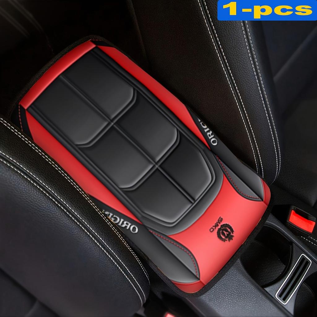 Car Armrest Cover Mat Universal PU Leather Car Interior Central Armrest Box Pad Non Slip Decor Mat Universal Car Accessories New