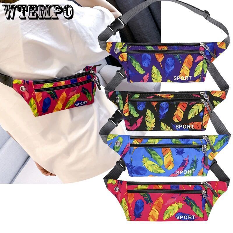 

Running Waist Bag for Men Oxford Cloth Waterproof Crossbody Chest Bag Multi Functional Waist Bag