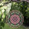 10 Inch Metal Wind Spinner with 360 Swivel Hook Mandala Design Garden Decor Outdoor Art Hanging Ornament for Patio Yard Gift