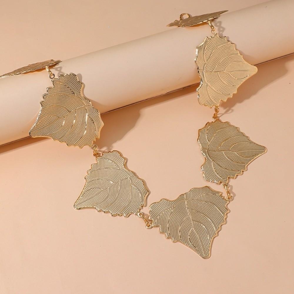 Personality Leaves Waist Chains Adjustable Body Chain Decor Metal Belly Chain Birthday Gift