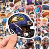 50 Niedliche Jungen-Aufkleber Neue Produkte NFL-Jungen-Athleten Rugby Graffiti-Aufkleber
