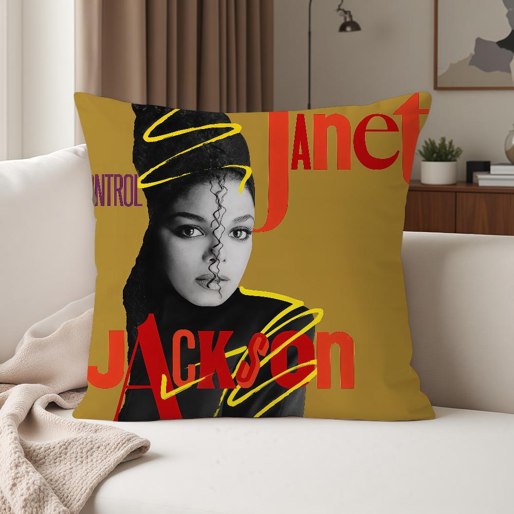 American Singer JJanet Jackson Pillow Case Suitable For Bedrooms Living Rooms Cars Home Decoration