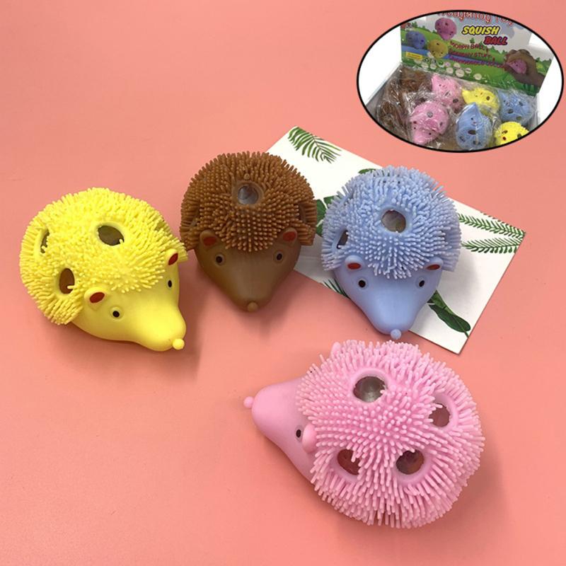 Hot! Silicone  Vent  Decompression  Toy Cartoon Animal Ball Stress Relief Colorful Fun Toys
