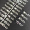 24Pcs Polish Color Chart Magnetic False Nail Tip Display Clear Color Card Polish Gel Stand Board Nail Palette Nail Glue Practice