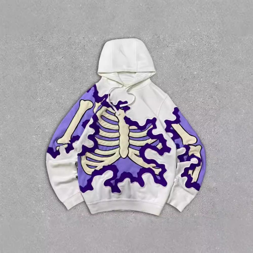 Mode Heren- en Dames Gothic Harajuku Skelet Skelet 3D Geprinte Hoodie voor Kinderen Trendy Hoodie Sweatshirt