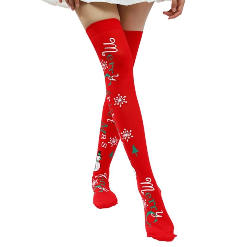 Over Knee Thigh Socks Halloween Thigh High Stockings Novelty Hosiery Printed Long Stockings for Womens Girls Gifts