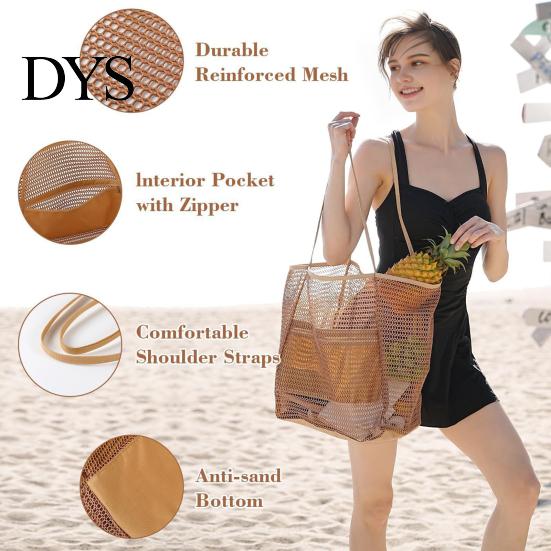 Foldable Waterproof Pouch Storage Bag with Built-in Pocket Design Travel Tote Lightweight Small Compartment Compact Gym Beach for Swimsuits