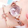 Korean Fashion Student Quartz Watch, Trendy Girlfriend Small Dial Women'S Watch, Exquisite Diamond-Encrusted Women'S Watch