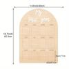 Baby First Year Wooden Photo Board 12 Monthly Milestone Picture Frame For One Year Birthday Photography Decoration Sign