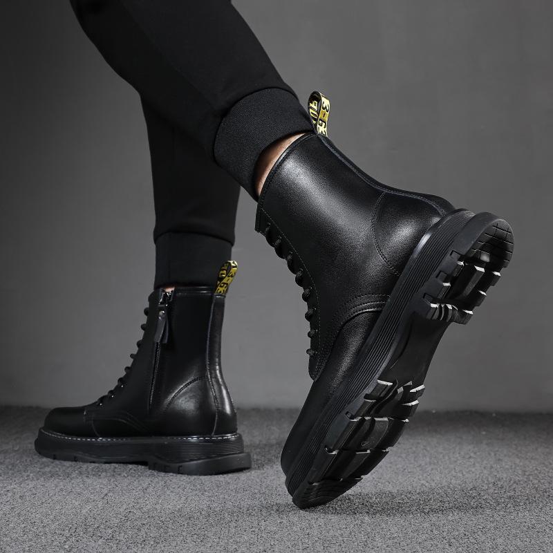 Trendy Herbst/Winter Herren High-Top Martin Stiefel im britisch-koreanischen Stil