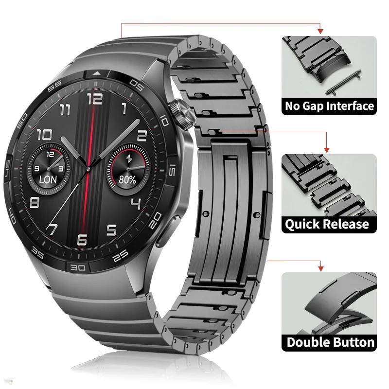 No Gap Metal Starp For Huawei Watch GT4 5 46mm Official Stainles Steel Quick Release Bracelet Wristband Huawei GT5 46mm GT4 Band