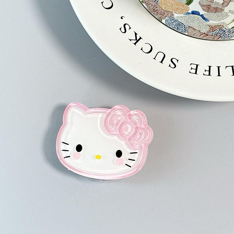 Cute Cartoon Small Fresh Kt Cat Mobile Phone Airbag Bracket Magnetic Desktop Paste Girl Cream Wind Ring