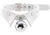 DOKiDOKi Human Collar with Bell Cat SM Cosplay SM Choker (White) - Cosplay, Master, Slave, Costume, Restraints, Handcuffs, Collar, Training, Play,