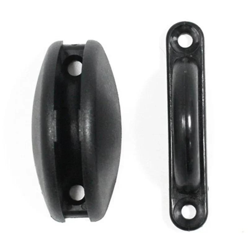 Butée de porte clip noir/blanc Rétenteur à ventouse de porte de cabine Attrape-fermoir Accessoires modifiés pour caravane Camping-car Bateau Camping-car