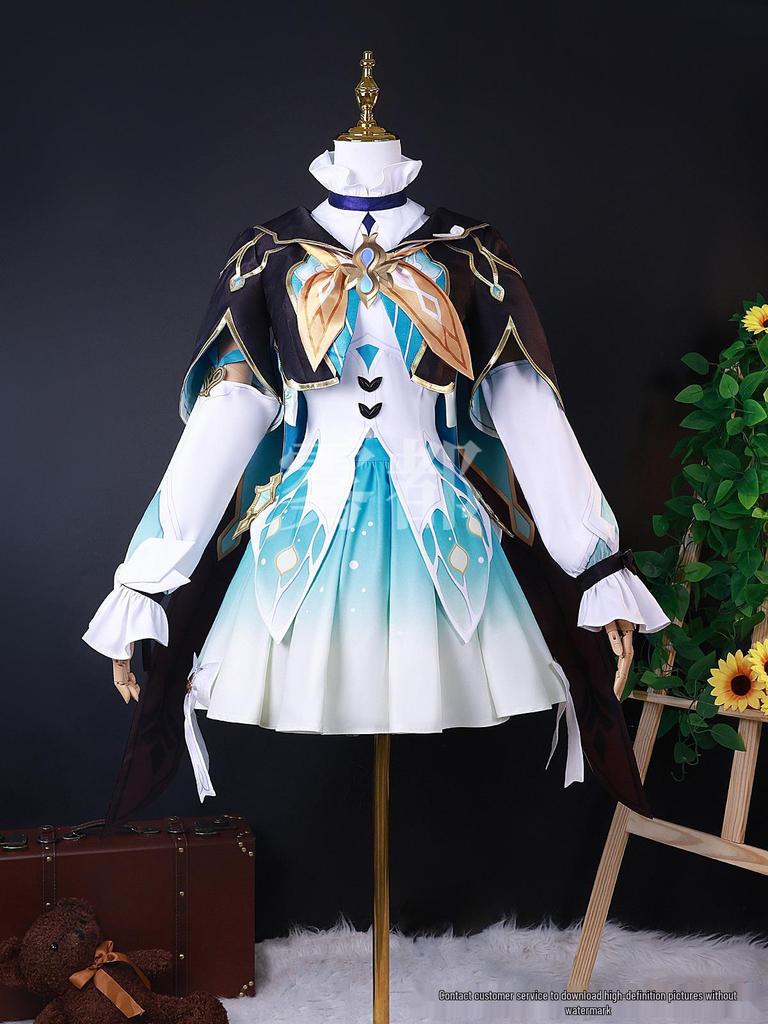Wudu Liuying Genshin Impact Glühwürmchen Cosplay Kostüm - Vollständiges Set Zweidimensionales Anime-Spiel Outfit