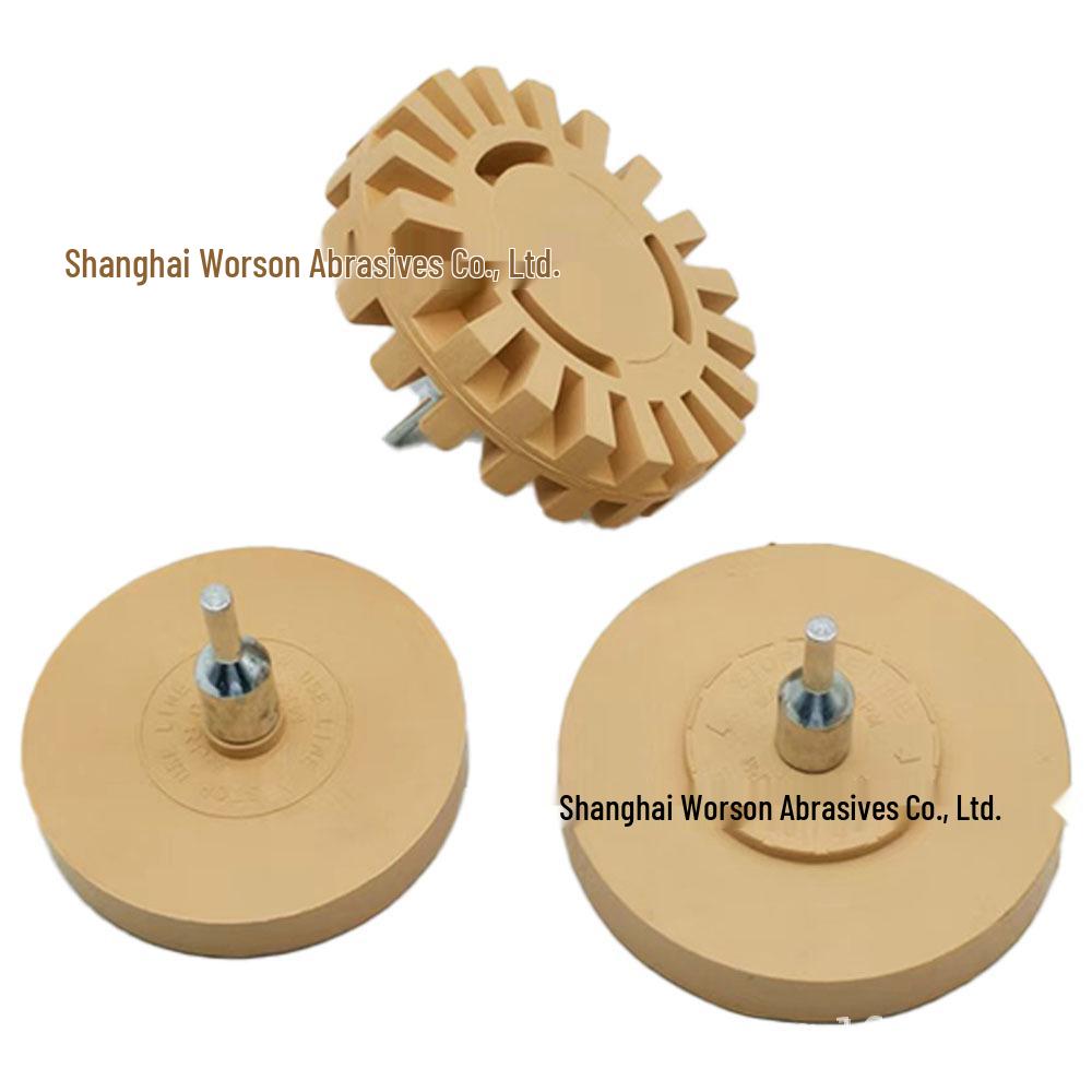 Pneumatic Deburring & Adhesive Removal Wheel, 3.5/4 Inch - Car Paint & Adhesive Remover.