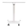 Adjustable Rolling Desk, Adjustable Podium Desk, Standing Lifting Desk Accommodate IPads, Books, Laptops for Home Offices White