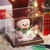 Tearable Paper Carving Snowman Calendar Desk Calendar With Acrylic Display Frame For Christmas Decoration 55KF