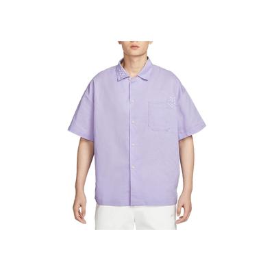 Swoosh Comfortable Fashionable Soft Versatile Short Sleeve Shirt Men Shirts Purple HJ2982-515