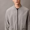 Calvin Klein Premium Ready-To-Wear Textured Pilot Baseball Jacket Men Jacket 4LB434G