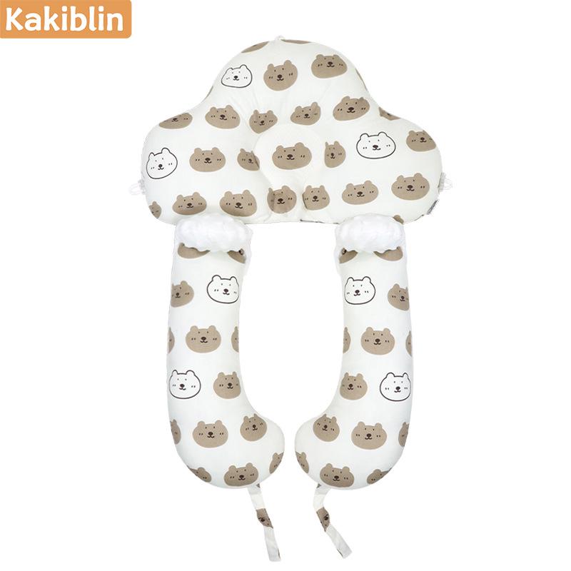 Multifunctional Baby Shaping Pillow: Corrects Head Deviation, Detachable, Washable, Anti-Startle, Breathable Cartoon Design