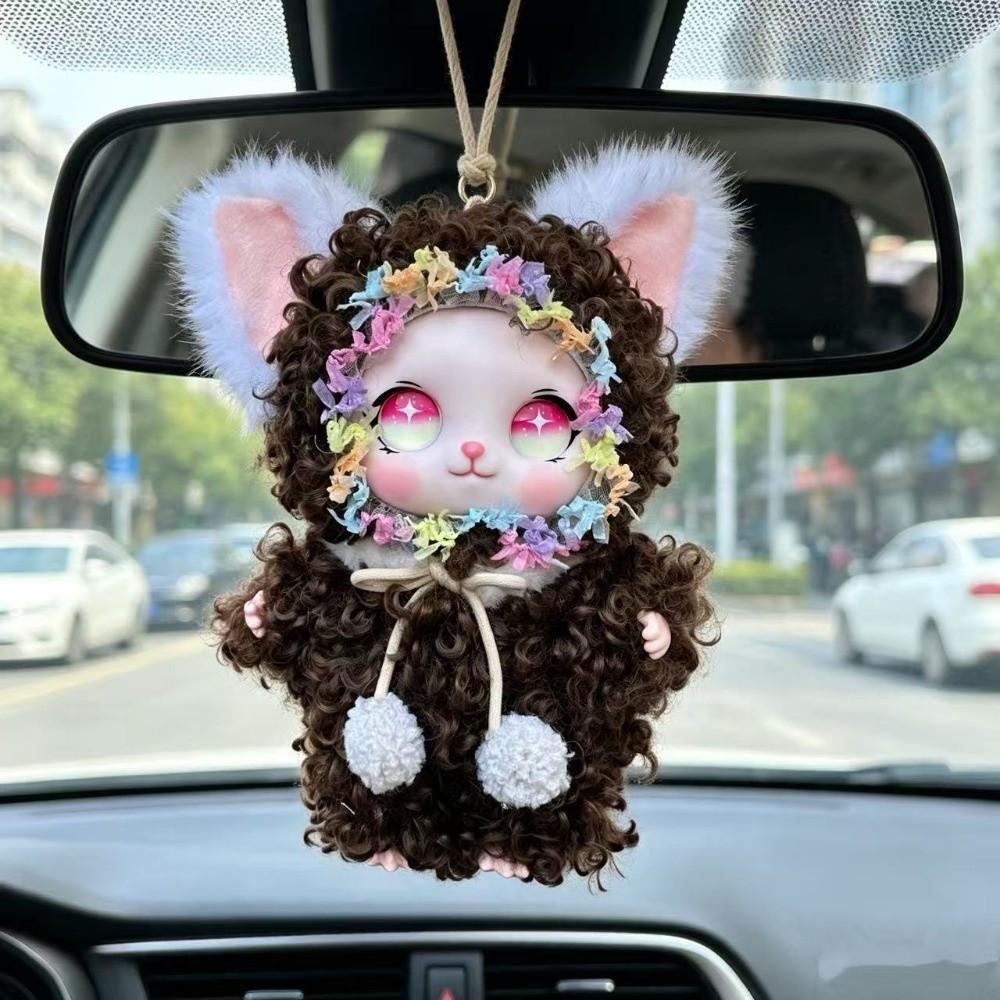 Ornaments Rabbit Doll Figures Bag Hanging Bunny Plush Doll Pendant  Backpack Decor