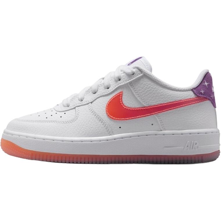 

Nike Air Force 1 GS White Turf Orange Kids Sneakers Bright-Violet IR5464-100 35.5