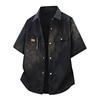 Men's Spring and Autumn Short Sleeved Shirt, Men's Casual Loose Shirt
