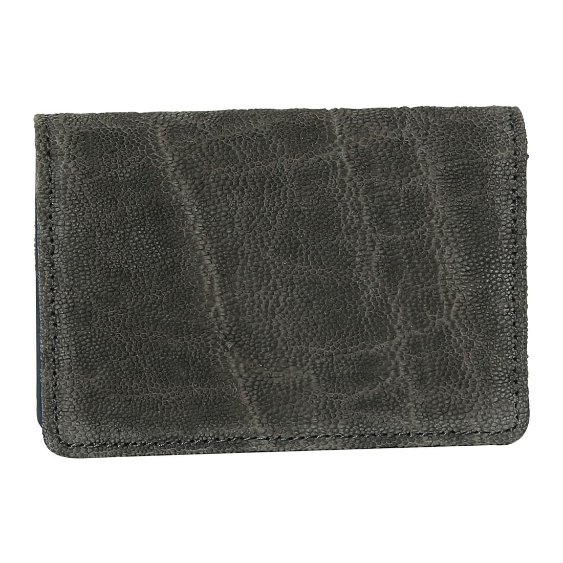 

ZOO ZC-017 Made in Japan Genuine Elephant Leather Card CaseBusiness Card Holder, Bifold, Men s, Gray