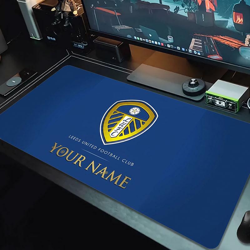 Leeds United Custom Name Large Size Mouse Pad Large Gaming Table Cushion Non-slip Laptop Tablet Big Mousepad XXL Mat Mini PC Playmat With Lock edge