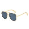 European and American fashion metal sunglasses new double beam pilot retro sunglasses sun protection and UV protection