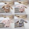 Adorable Rabbit Realistic Plush Keychain With Soft Pp Cotton Stuffing Cute Keyring Toy Perfect For Couples And Car Bags