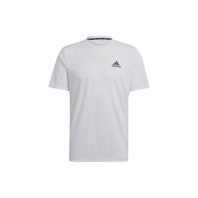 Camiseta Casual de Manga Corta con Estampado de Letras para Hombre Tops Blanco GM5509