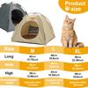 Upgraded cat and dog tent bed, pet summer sunshade tent, enhanced breathability design to keep you cool.