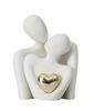1 Piece Romantic Love Embrace Statue Ornament Pottery Couple Set Bedroom Interior Decoration Valentine's Day Gift