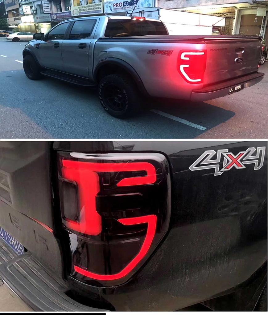 Car Auto Signal Rear Stop Reverse Lamp Flashlight Tail Lights For Ford Ranger 2012-2025 T6 T8 Wildtrak XLT XLS XL