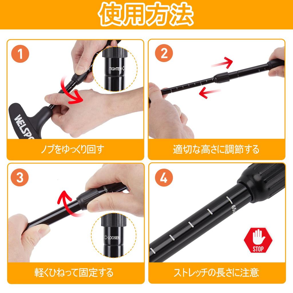 Conjunto de Putter de Golfe para Homens e Mulheres, Putter Bidirecional, Uso para Destros e Canhotos, Comprimento Ajustável, Adequado para Crianças e Adultos (Inclui 4