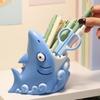 Cartoon Animal Toothbrush Holder Cute Shark Storage Stand Makeup Brush Countertop Organizer Bathroom Decoration