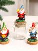 Storage Jar With Airtight Lid Elf Dwarf Candy Containers for Xmas Kitchen Countertop Decor