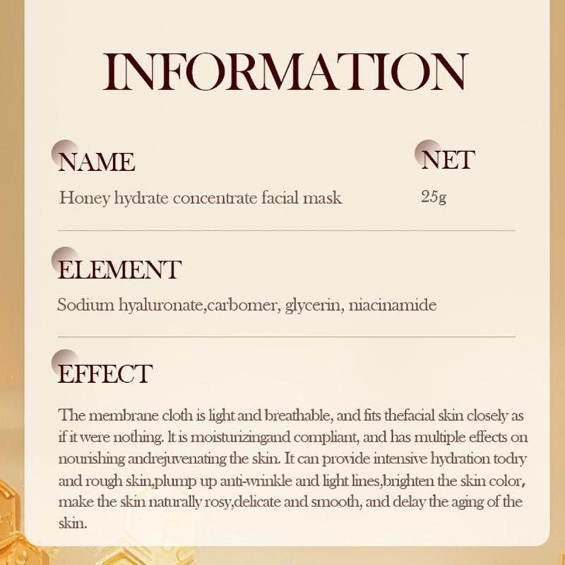 Honey Clarifying Tender Mask Moisturizing Collagen Firming Mask Improves Rough Skin Eliminates Wrinkles and Oil Contro