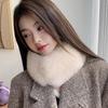 Faux Fox Fur Scarf for Women - Versatile Short Scarf for Autumn and Winter Elegant Neck Warmer