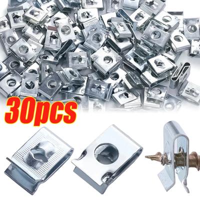 Selbstschneidende Schraubclips U-Klammer mit Gewindemutter Clips Auto Kotflügel Befestigungsclips für Auto Motorrad Roller Teile