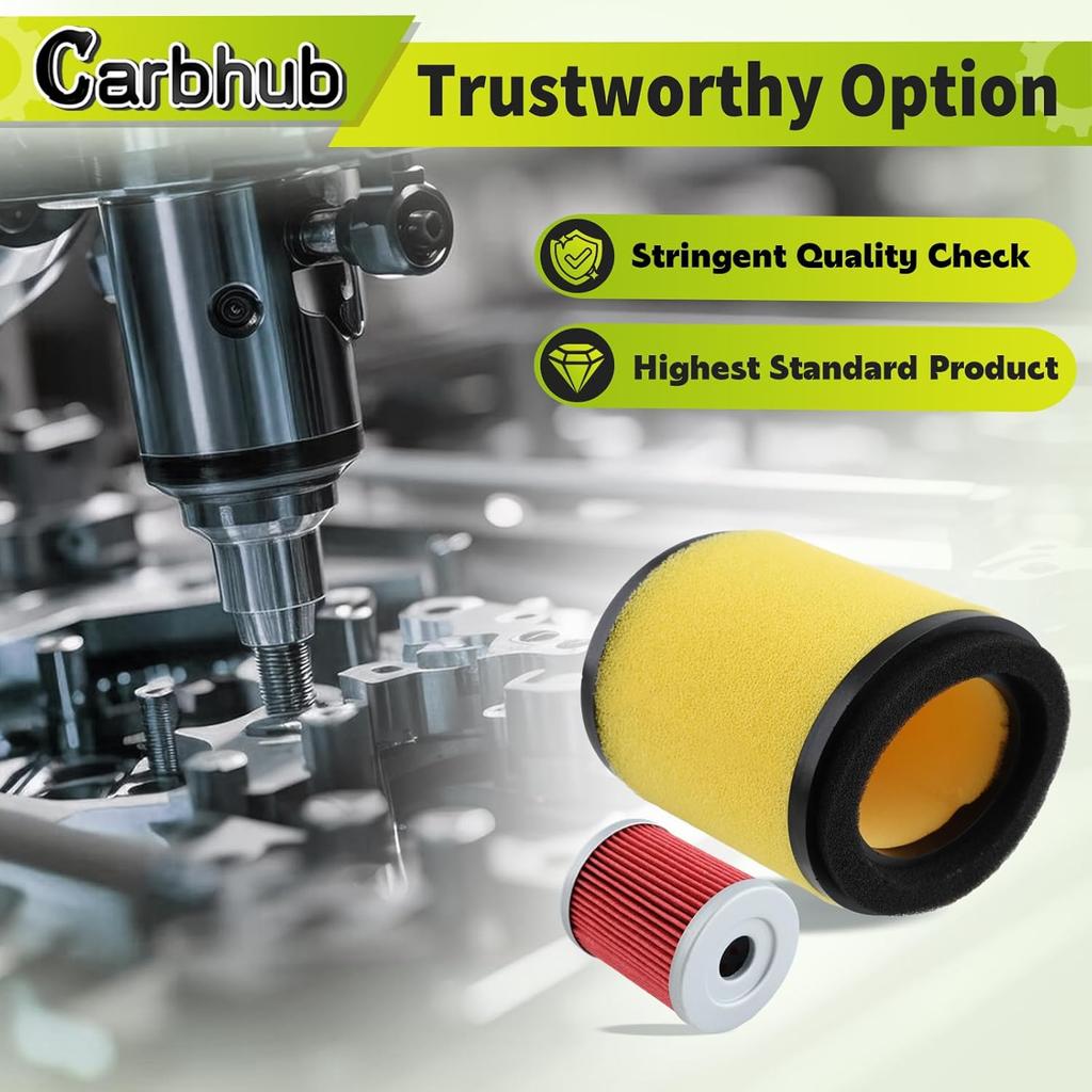 Carbhub Luftfilter Ölfilter Kit für Arctic Cat 250 2x4 4x4 Arctic Cat 300 2x4 4x4 Ersetzt für 0470-421, 0470-355