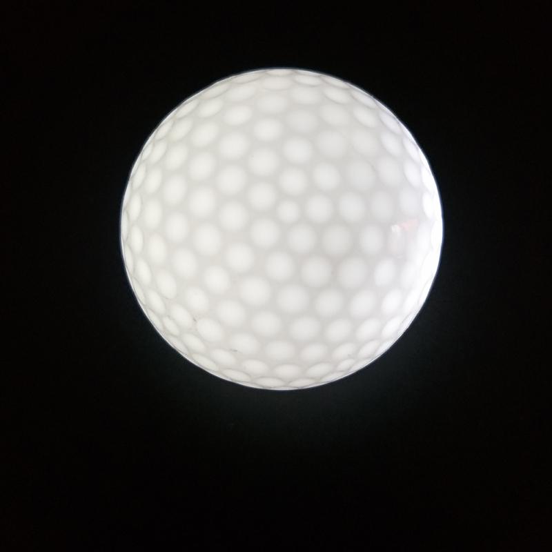 Synthetic Rubber Golf LED Luminous Ball Multi-color Permanent Bright Ball