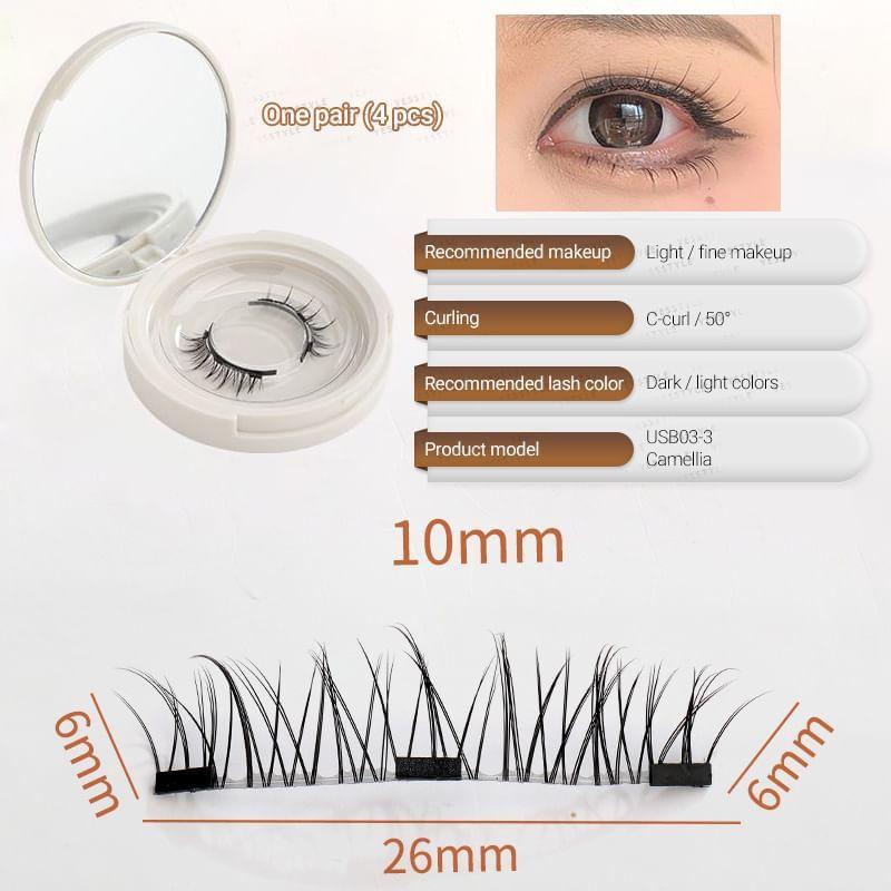 Buttermilk - Volume Crisscross Magnetic False Eyelashes with Applicator Clip