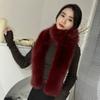 Double-sided Fluffy Lengthened Thickened Scarf Shawl Scarf High-end New Warm Imitation Fox Women's Scarf