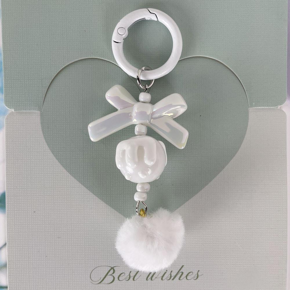 Plastic Keychain With Colorful Ball Decor For Kids And Teens